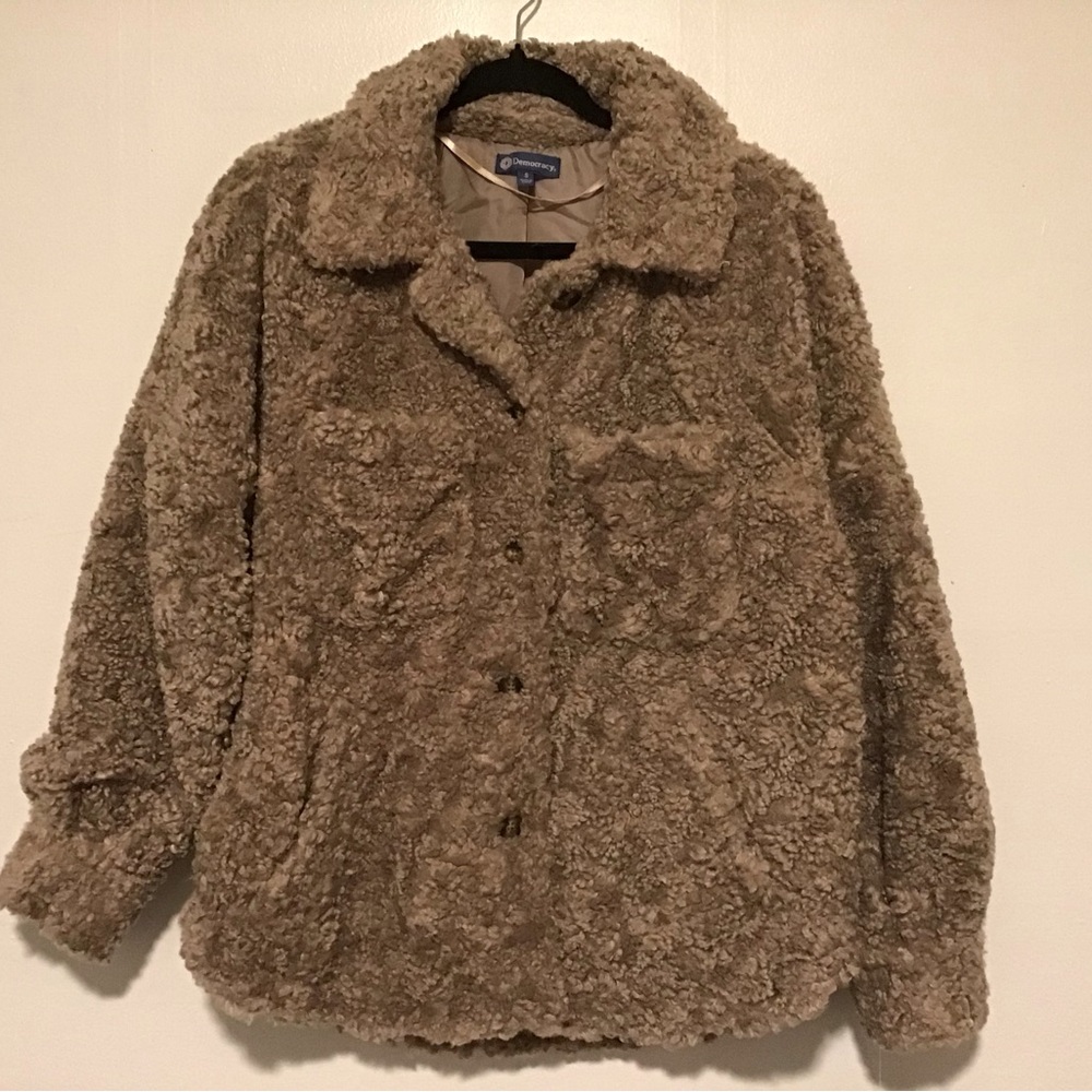 Democracy Faux Poodle Fur Jacket